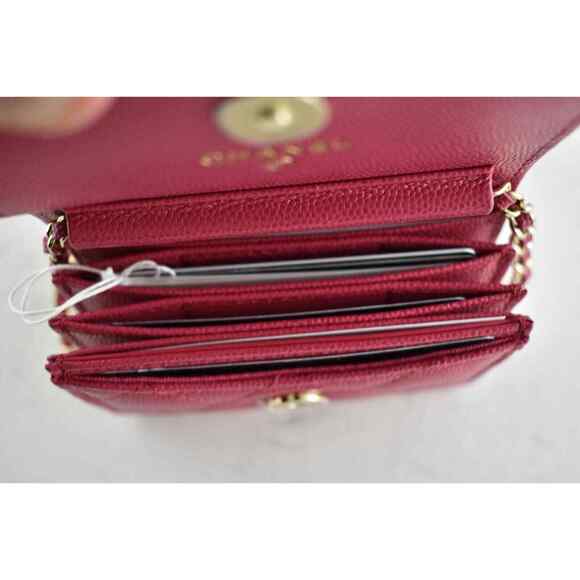 Chanel 21K Pink Caviar WOC Mini Wallet Chain Gold Charm Shoulder Crossbody Bag - Picture 8 of 8